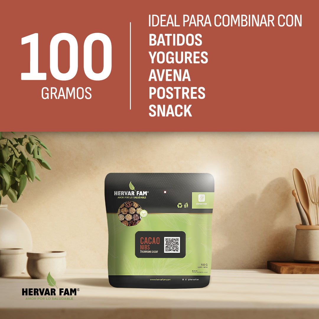Cacao Nibs (Theobroma cacao) 100 g - Image 3