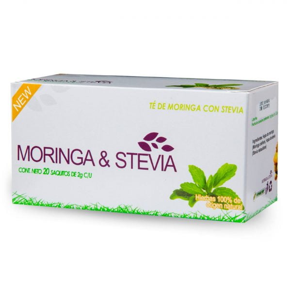 Té Moringa y Estevia 20 Sobres de 2 Gramos c/u