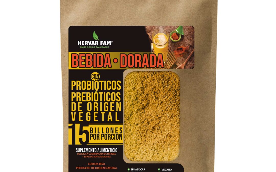 Bebida dorada con Probióticos